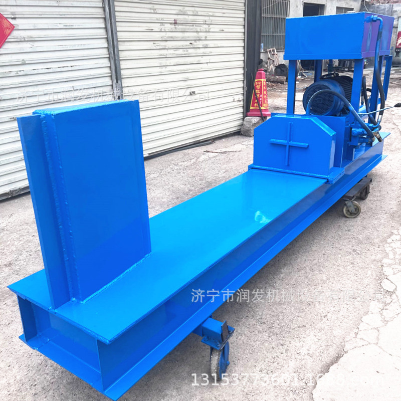 热销小型电动液压劈木机卧式树疙瘩劈裂机木柴加工劈柴机