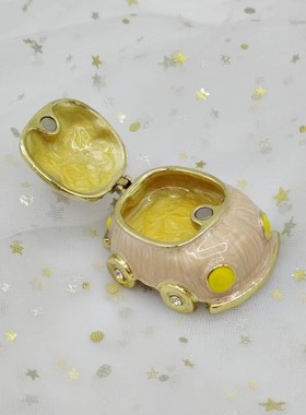 抖音新款欧美风格珐琅彩饰品小汽车盒摆件送女友闺蜜礼品