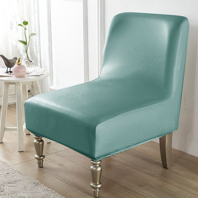 pu防水家用弹力椅套无扶手纯色单人沙发套酒店椅套椅子套罩