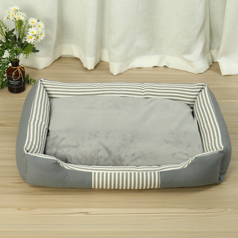 厂家直销狗窝可拆洗帆布狗猫窝四季通用金毛大型犬宠物窝垫子狗床