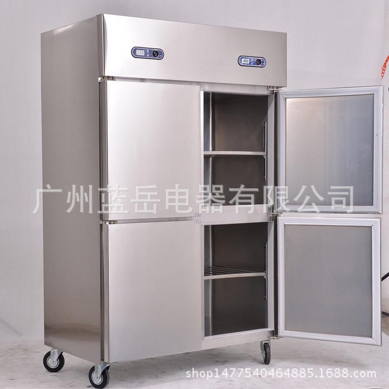 热销商用厨房不锈钢立式冷柜雪柜四门高冷藏身经济款