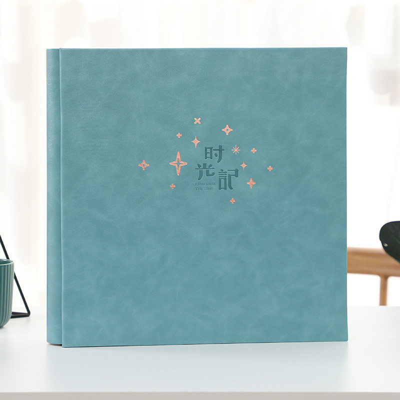 皮质大容量家庭插页式6寸过塑4r相册本宝宝儿童成长记录纪念册本