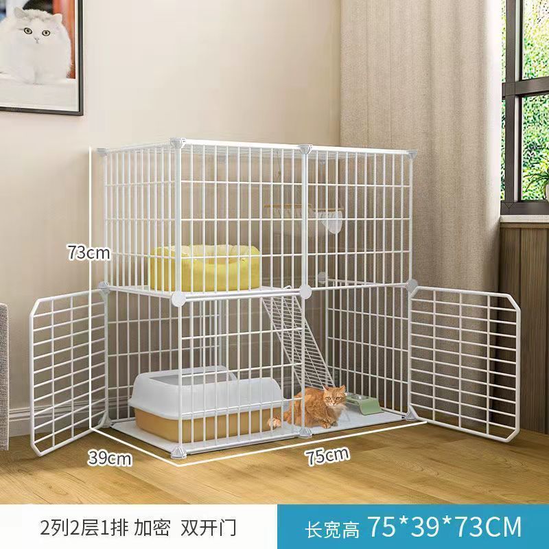 猫笼别墅宠物猫家用室内狗狗围栏自由空间铁网栅栏网室内笼子狗笼