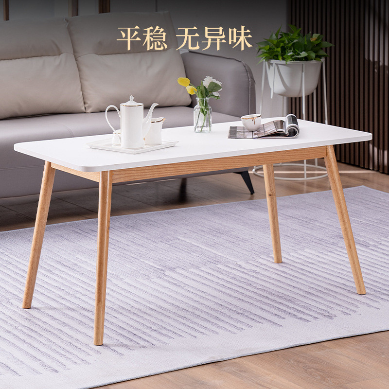 60cm高茶几小户型简约现代桌子加高款70cm实木简易矮桌客厅家用图片