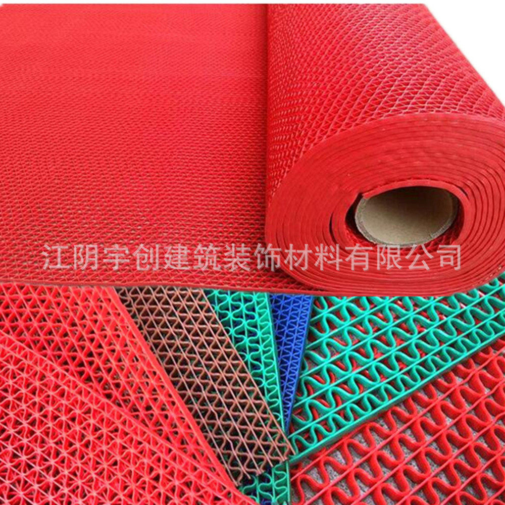 pvc镂空网眼s垫浴室走廊泳池地毯门垫加密防不怕水加厚打滑地垫