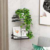 免打孔不锈钢卫生间三角置物架壁挂式 牙刷洗漱台浴室漱口杯收纳架