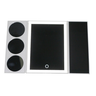 厂家凯文37灯72灯三折倍台镜2支架3倍5倍放大led环形灯带化妆镜子