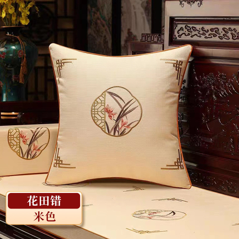 新中式罗汉床沙发垫圈椅坐垫红木家具扶手沙发抱枕飘窗垫批发