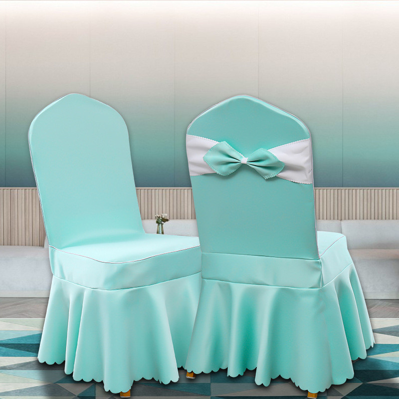 eq4f贡缎酒店专用餐厅椅套罩饭店宴会婚庆椅子套会议室餐桌定做