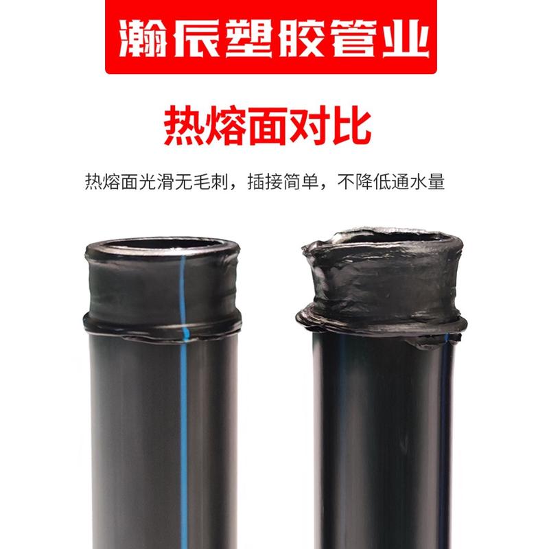 z7gnpe管自来水管4分20水管2532黑塑料水管四分1寸热熔硬管子饮