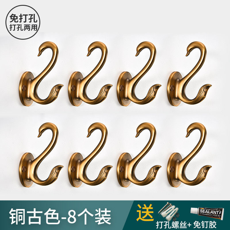 进门鞋柜衣柜玄关墙壁挂钩衣服轻奢挂衣钩免打孔浴室入户门后新品