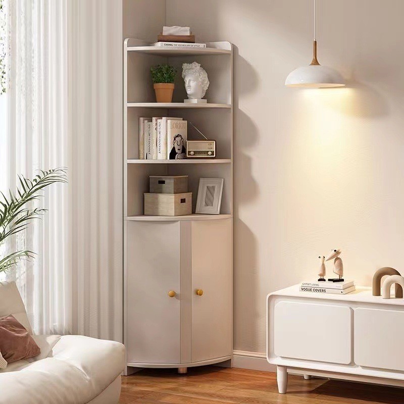 热销角柜墙角收纳柜简约角落卧室三角形拐角柜客厅转角置物架多功