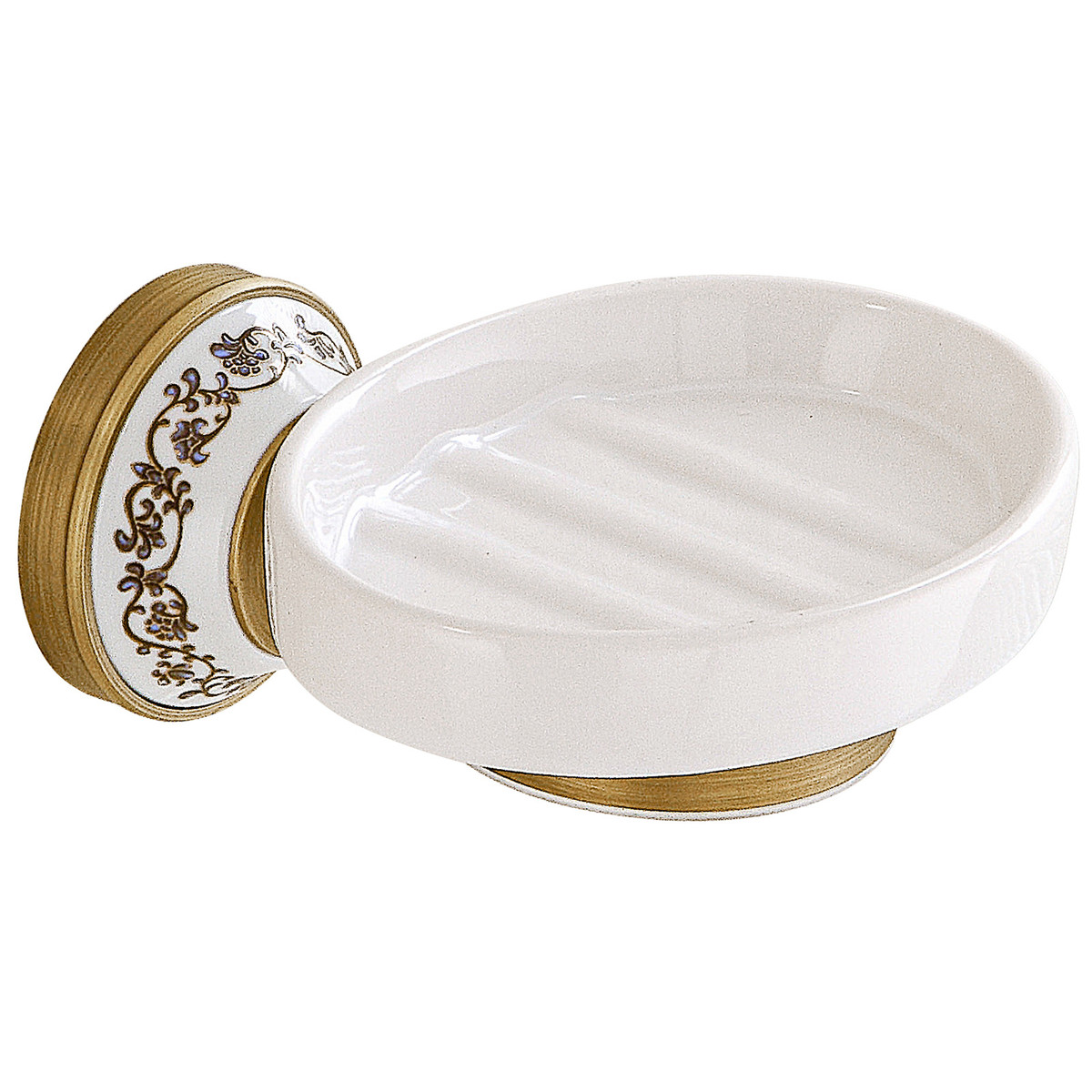 黄铜仿古皂碟浴室香皂欧式青花瓷皂网肥皂架置物架复古肥皂收纳盒