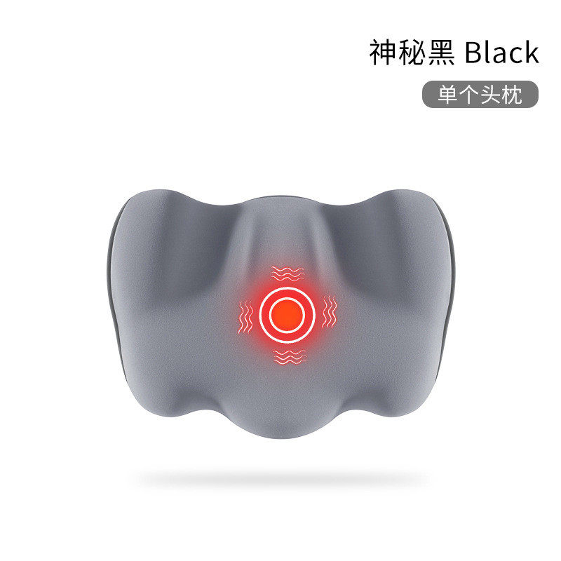 汽车腰靠电动按摩加热护腰垫座椅头枕司机腰垫车用套装靠背垫一对