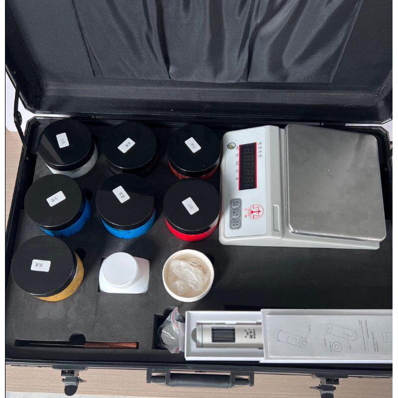 瓷牛水性砖一环氧彩砂一色配色工具箱手提便携式专业私人调制颜色