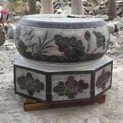 热销厂家供应青石柱基石柱墩石青石仿古柱装饰摆件石墩柱顶石基石