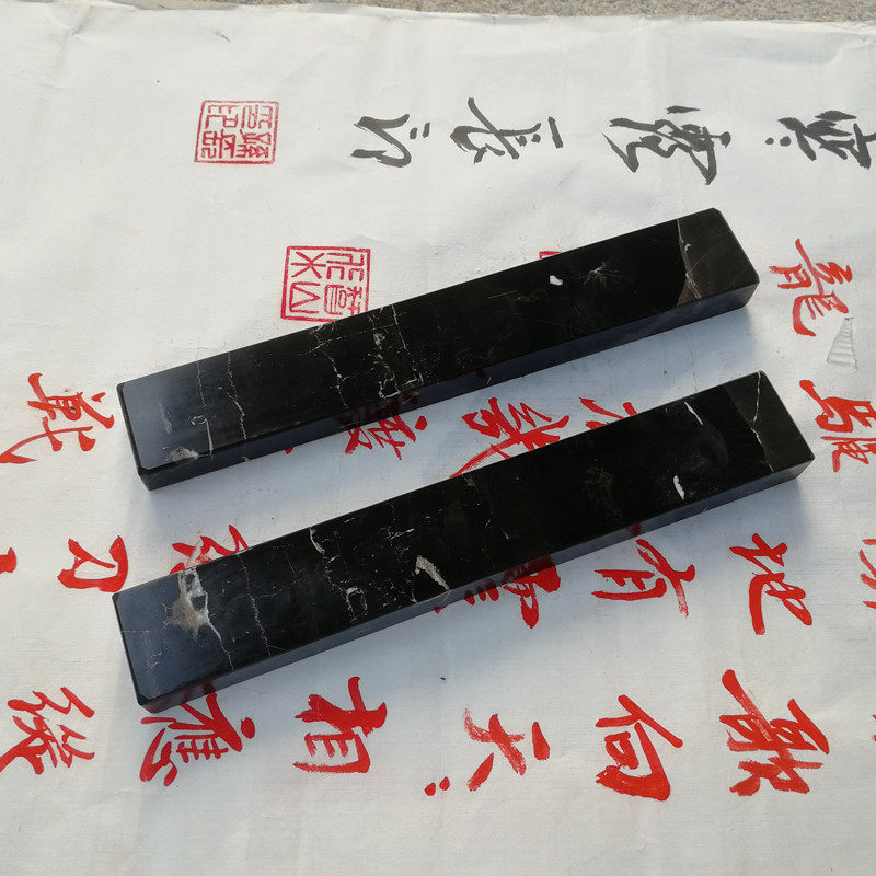 热销祥舜镇尺毛笔字压纸石书画天然大理石镇尺压宣纸镇纸书镇文房