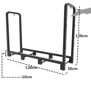 柴火支架铁艺木材整理支架室内户外储木架壁炉木柴堆放收纳架