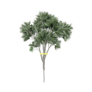 仿真松树松枝迎客松树叶盆景装饰植物假树假松树圣诞松枝绿植造景