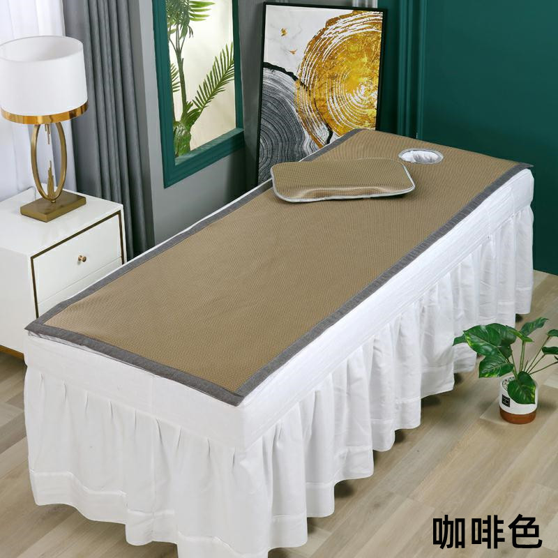美容床凉席夏季冰丝席美容院按摩床带洞可以水洗机洗小席新品