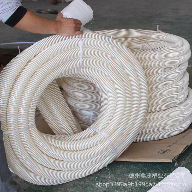 厂家pu塑筋增强软管抛丸机专用管马路扫地专用吸尘软管筋塑软管