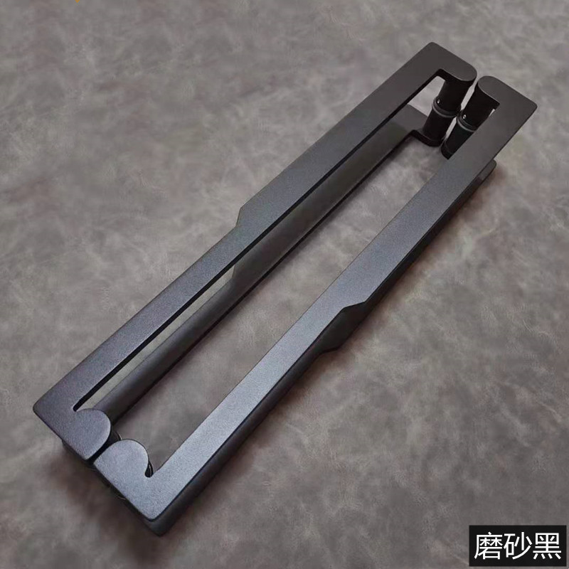有无古青门框红古玻璃门拉手现代简约黑色木门把手中式大门拉手