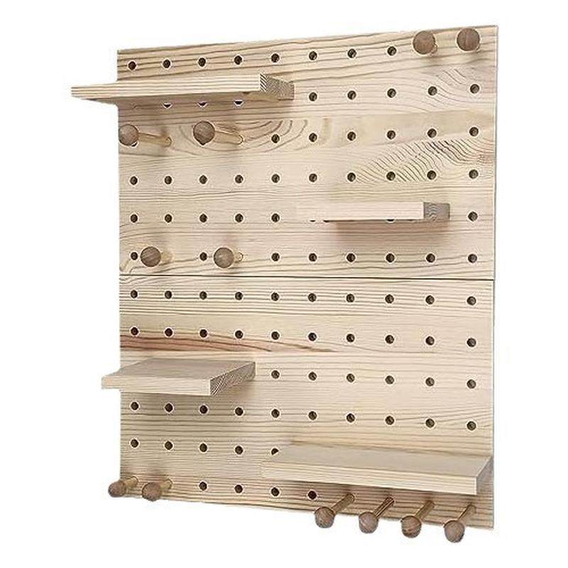 实木木质洞洞板客厅置物架玄关墙板收纳通用挂钩壁挂隔板装饰墙壁,家装主材,卫浴置物架,淘宝优惠券,粉丝福利购,淘宝优惠卷