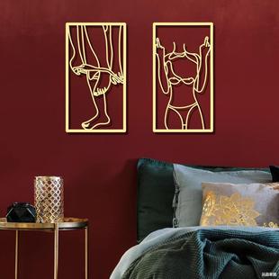 客厅墙壁墙浴室家居金属用于件适用现代装饰艺术4厨房绘画挂装饰