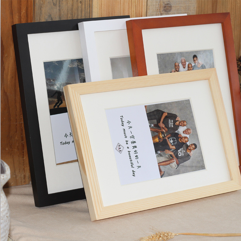 私人寸大尺寸实木相框婚纱照全家福挂墙照片框36订制40寸4k2k1k