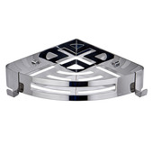 浴室304不锈钢三角篮双层转角网篮置物架卫生间壁挂收纳架带2挂钩