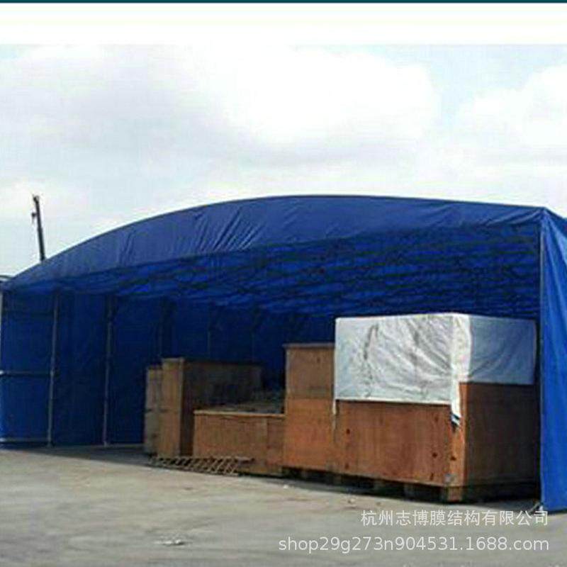 定制移动电动推拉雨棚停车场工厂用大型户外活动伸缩棚仓储推拉蓬