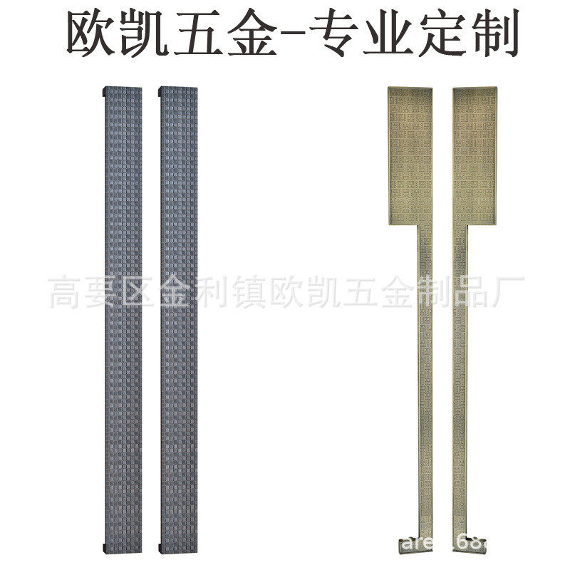工厂定制不锈钢玻璃钛金色拉手大门拉手绳纹管别墅酒店入户门把手