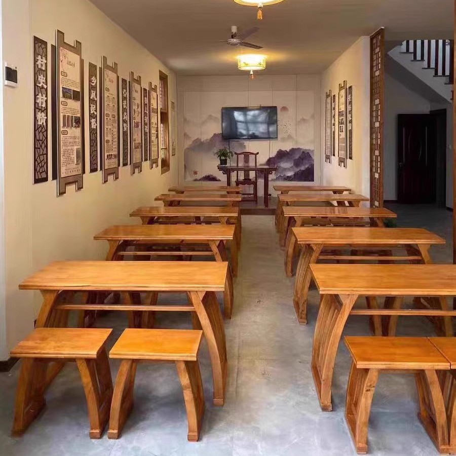 鹤壁国学桌厂家幼儿园课桌椅中式仿古琴桌国学桌茶几茶桌全实木