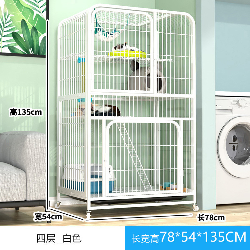 一体家用室内别墅两层超大自由空间猫窝猫厕猫笼子猫咪屋舍猫空笼