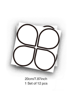 funlife白色花朵款式加厚瓷砖贴23年墙面厨房亚美防水翻新kts002