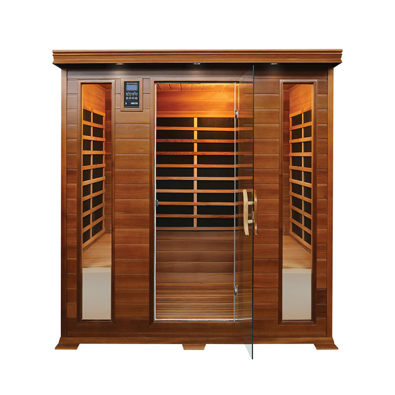 远红外桑拿房家用私人移动红汗蒸房雪松发汗电气石频谱能量房供应