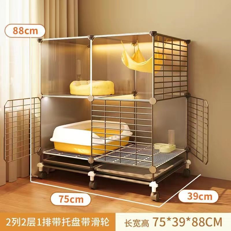 猫架笼子家用室内小户型猫咪别墅屋猫窝猫砂盆爬柜一体不占地