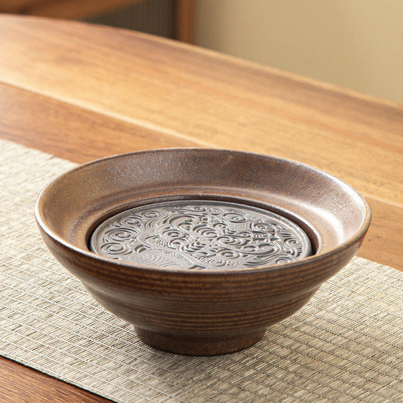 醒狮垫盘复古干泡茶台紫砂壶托壶壶承储水茶盘日式养壶垫茶具配件,餐饮具,茶盘,淘宝优惠券,粉丝福利购,淘宝优惠卷