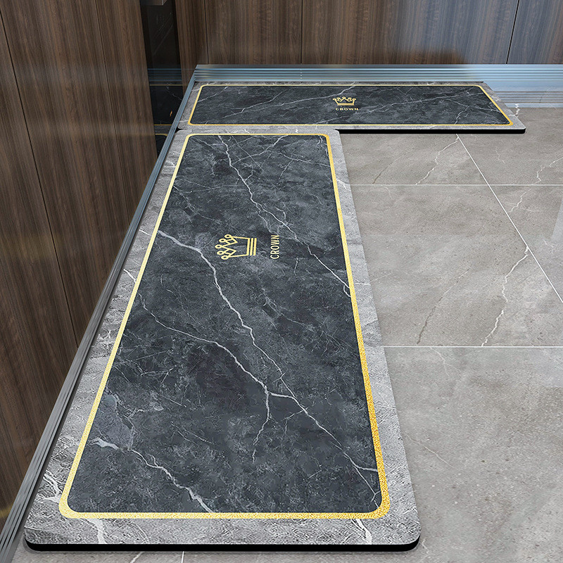 加厚厨房地垫防滑防油吸水可擦免洗满铺垫子耐脏长条门口泓纳