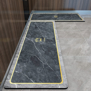 加厚厨房地垫防滑防油吸水可擦免洗满铺垫子耐脏长条门口泓纳