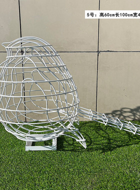 大型不锈钢雕塑候广场传一耐园林钢板几何切面动物雕塑户外公园