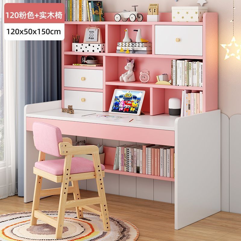 儿童简易书桌写字桌网红书桌家用多功能写字桌卧室桌椅经济型套装