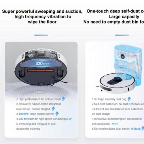热销roidmievemaxrobotvacuumandmopcleanerwithcleaning