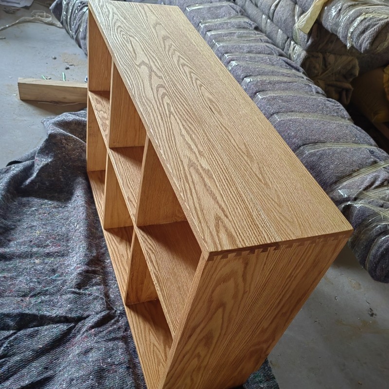 hf2x老榆木书架定制飘窗实木简易儿童置物落地书柜书桌收纳家用