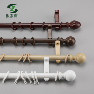 德裕罗马杆阳台顶装侧装客厅卧室窗帘杆加厚静音铝合金杆质保10年