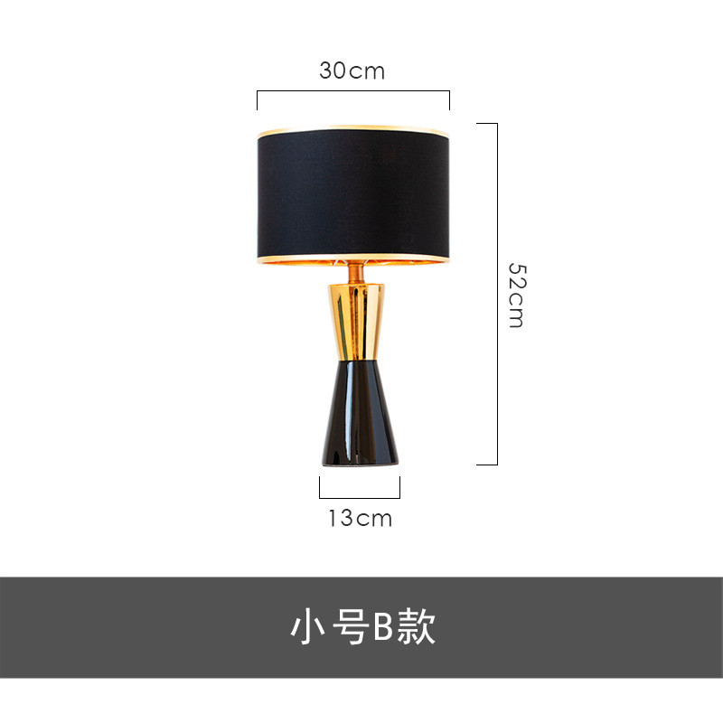 陶瓷轻奢后现代卧室温馨美式简约样板房装饰灯欧式床头灯婚房创意