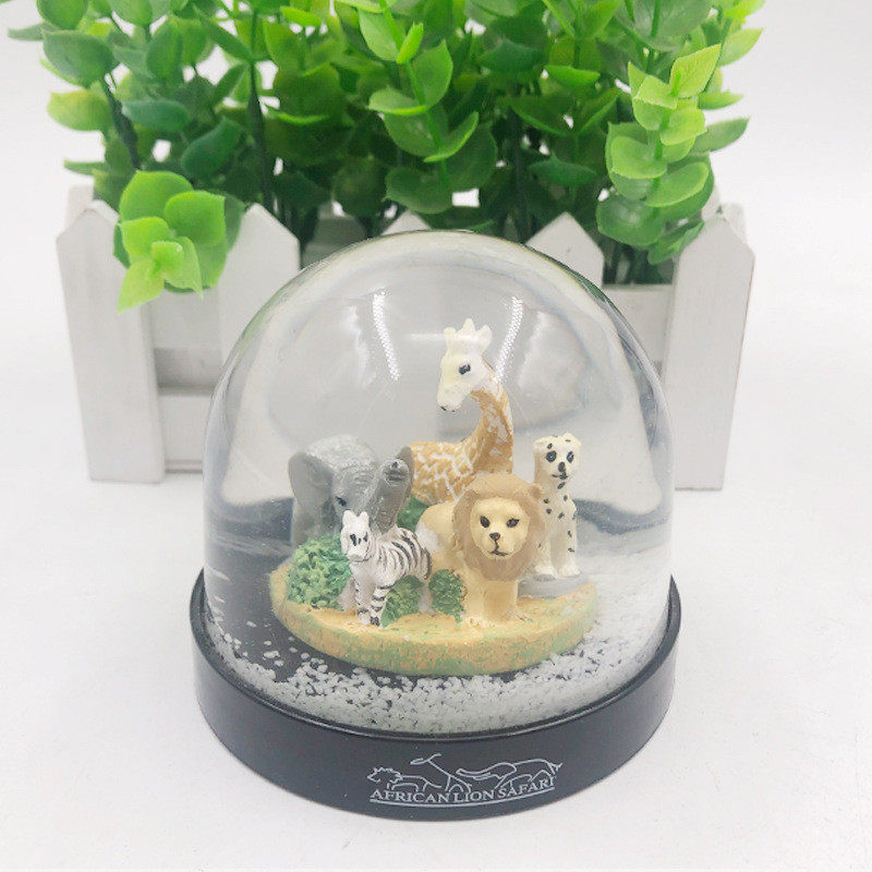 树脂工艺品卡通水晶球摆件装饰圆球梦幻玻璃球房间布置透明
