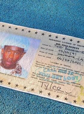 Tylerthecreator专辑地毯仿羊绒家居地毯装饰欧美hiphop地垫脚垫