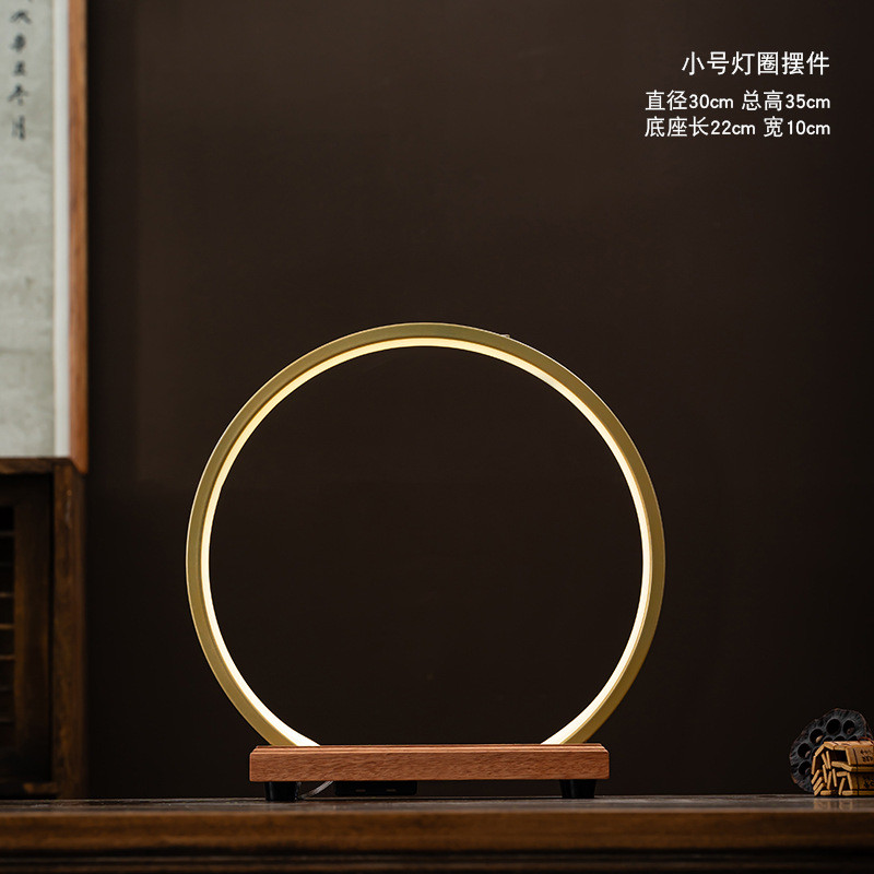 新中式发光酒架圈底座led灯白酒红酒洋酒展示品鉴会桌面摆件酒会