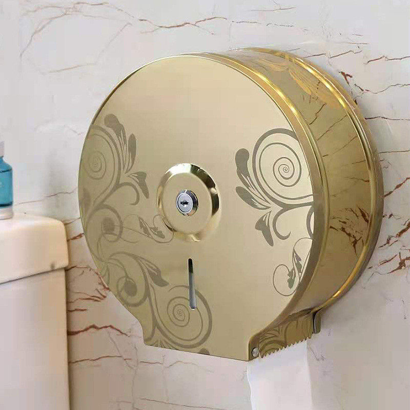 公共厕所大卷纸架厕纸酒店卫生间不锈钢手纸巾盒防水商用大盘纸盒,收纳整理,纸巾盒,淘宝优惠券,粉丝福利购,淘宝优惠卷